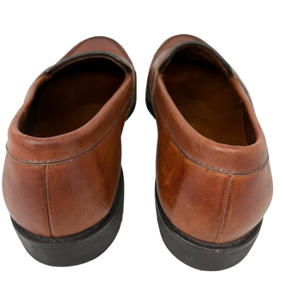 Allen Edmonds Fairmont Leather Penny Loafers Shoes Size 9.5D Brown Anti Skid - Picture 6 of 13